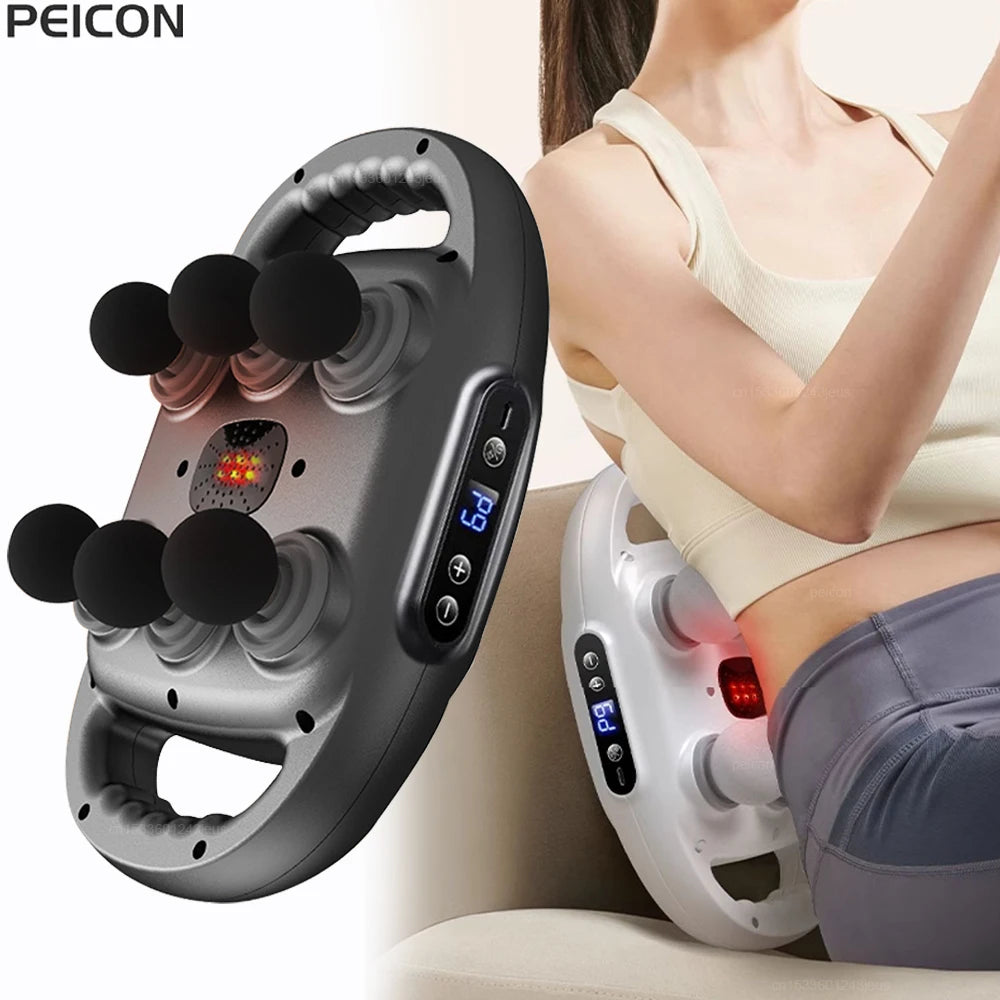 Six-Head Pro Muscle Massager for Lower Back, Shoulder, Neck and Legs 