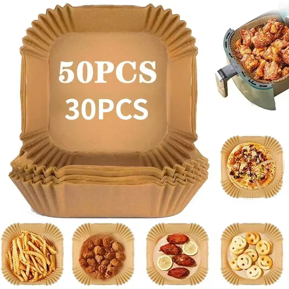 50/30 Disposable Non-Stick paper air fryer molds 