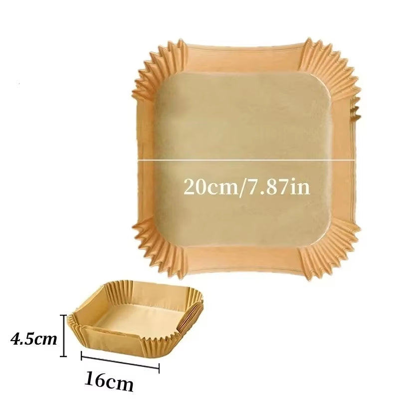 50/30 Disposable Non-Stick paper air fryer molds 